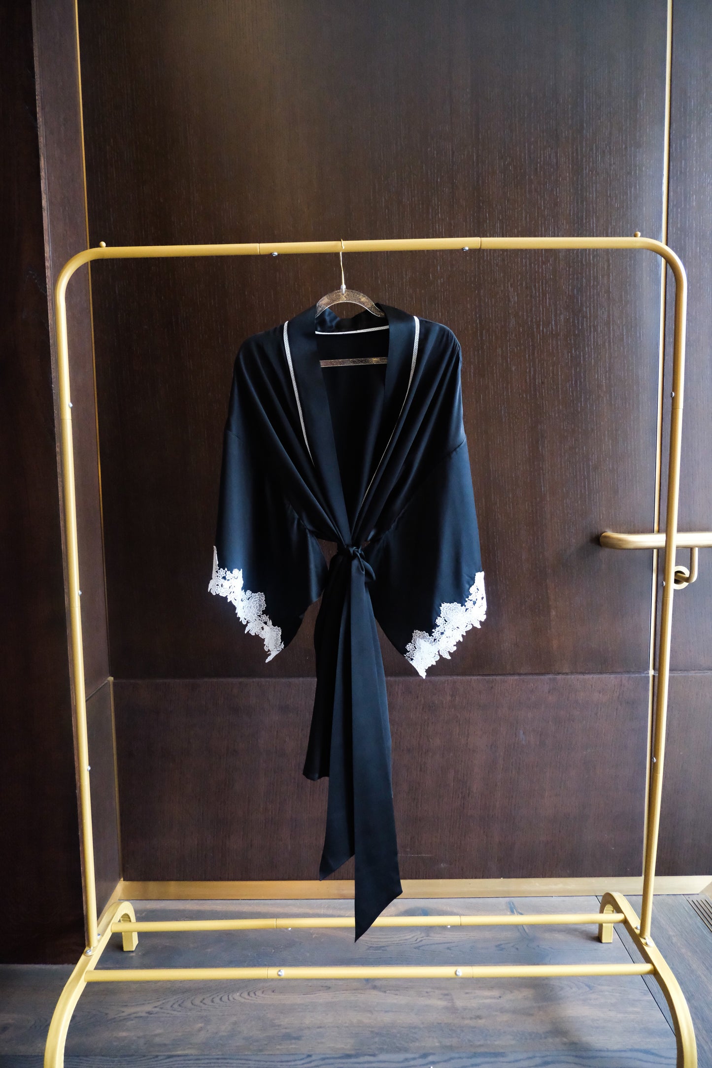 Black Silk Robe