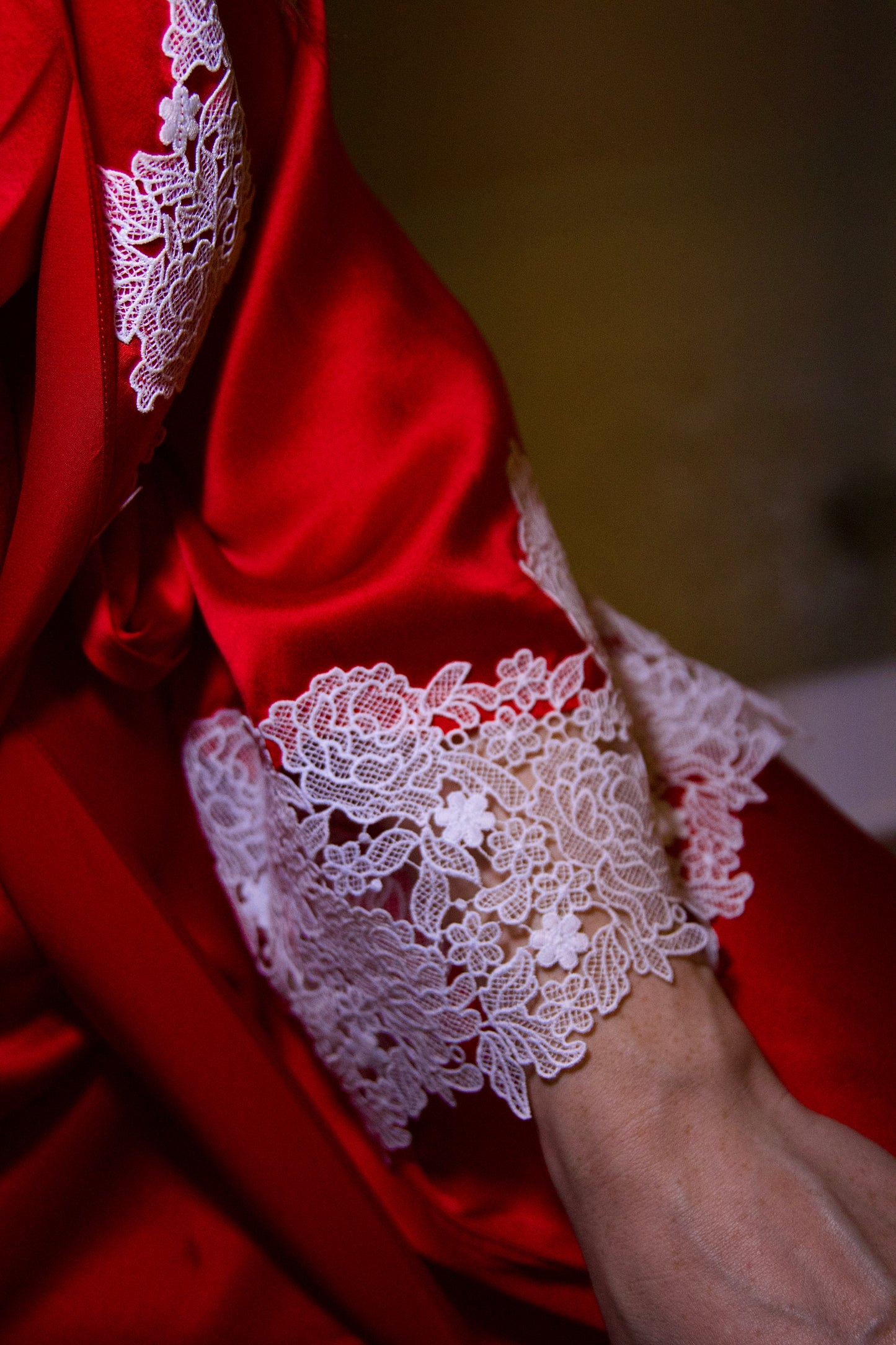 Red Signature Long Robe