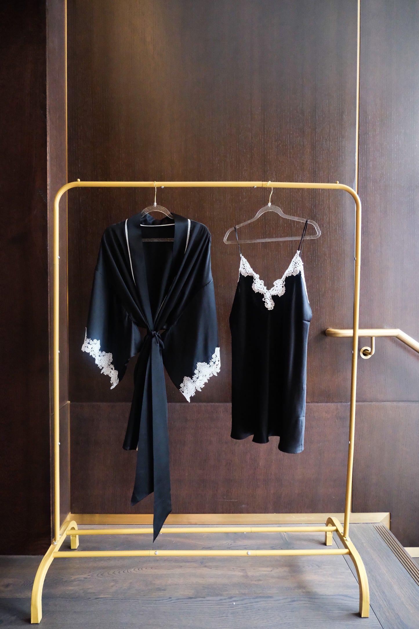 Black Silk Robe