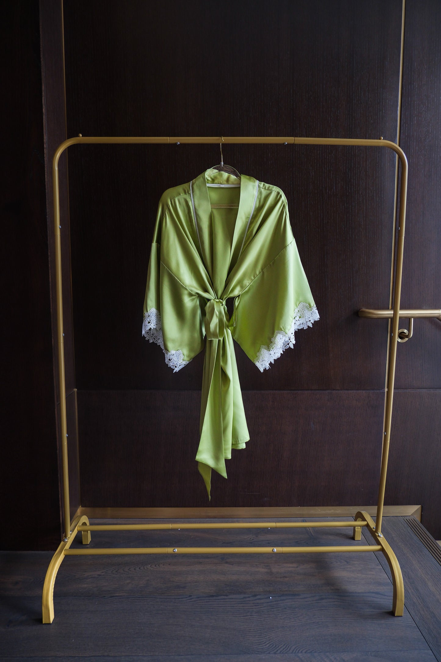 Evergreen Silk Robe