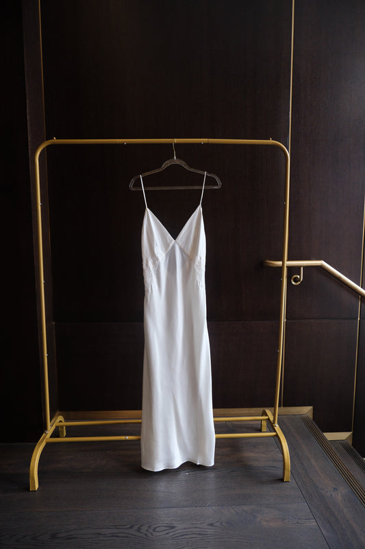 NEW - White Long Slip Dress